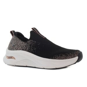 Skechers Arch Fit D'Lux - Glimmer Dust fekete női bebújós cipő