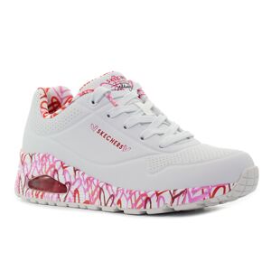 Skechers Uno - Loving Love fehér női cipő
