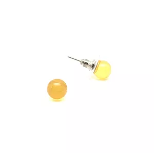 Fülbevaló golyó kalcit narancs 5-5,5mm