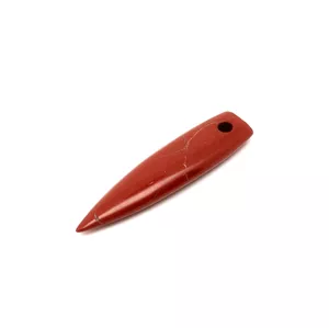 Jáspis vörös medál átfúrt nyílhegy 45-50mm