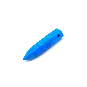 Howlit kék medál átfúrt csiszolt csúcs 35-45mm