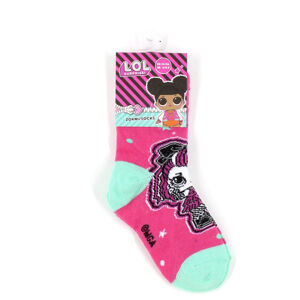 Disney LOL Surprise mintás pink gyerek zokni