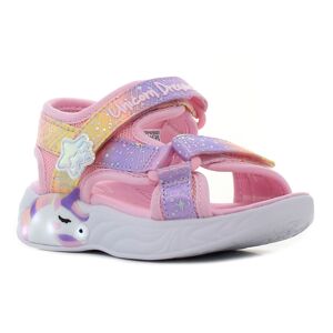 Skechers Unicorn Dreams - Majestic Bliss villogó rózsaszín baba szandál