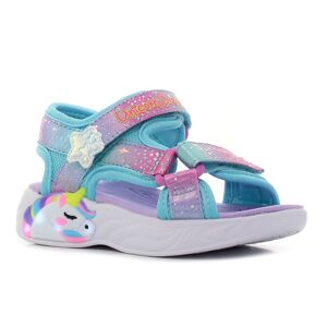 Skechers Unicorn Dreams Sandal villogó kék baba szandál