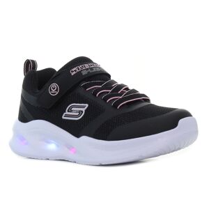 Skechers Sola Glow villogó fekete gyerek cipő
