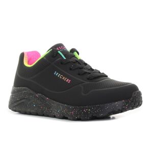 Skechers Uno Lite - Rainbow Specks fekete cipő