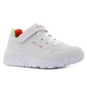 Skechers Uno Lite - Rainbow Specks fehér gyerek cipő