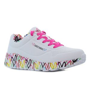 Skechers Uno Lite - Lovey Luv fehér cipő