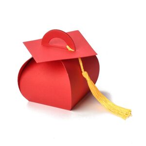 Diplomaosztó hajtogatható piros papír ajándékdoboz
