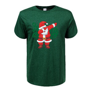 Glo-Story Santa zöld férfi póló
