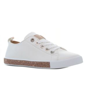 Yolera - Glam fehér női cipő