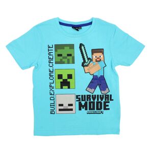 Disney Minecraft mintás kék gyerek póló