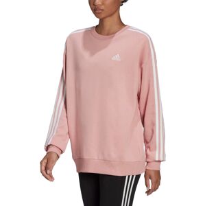 Adidas Essentials Studio Lounge 3-Stripes rózsaszín női pulóver