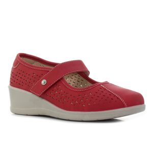 Goll Gitti piros női bebújós cipő
