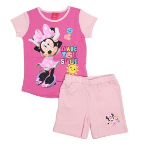 Disney Minnie mintás rózsaszín gyerekruha szett