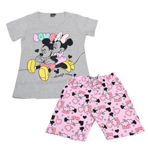 Disney Love Minnie mintás szürke pizsama