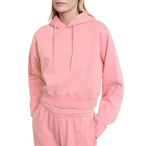 Glo-Story rózsaszín női rövidített kapucnis pulóver